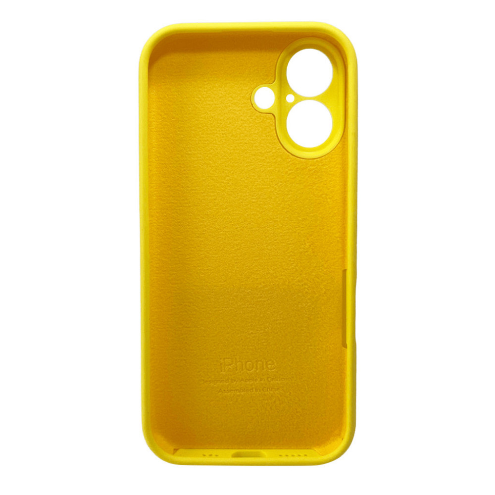 Чохол для смартфона Silicone Full Case AA Camera Protect for Apple iPhone 16 56,Sunny Yellow Київ - фото 3