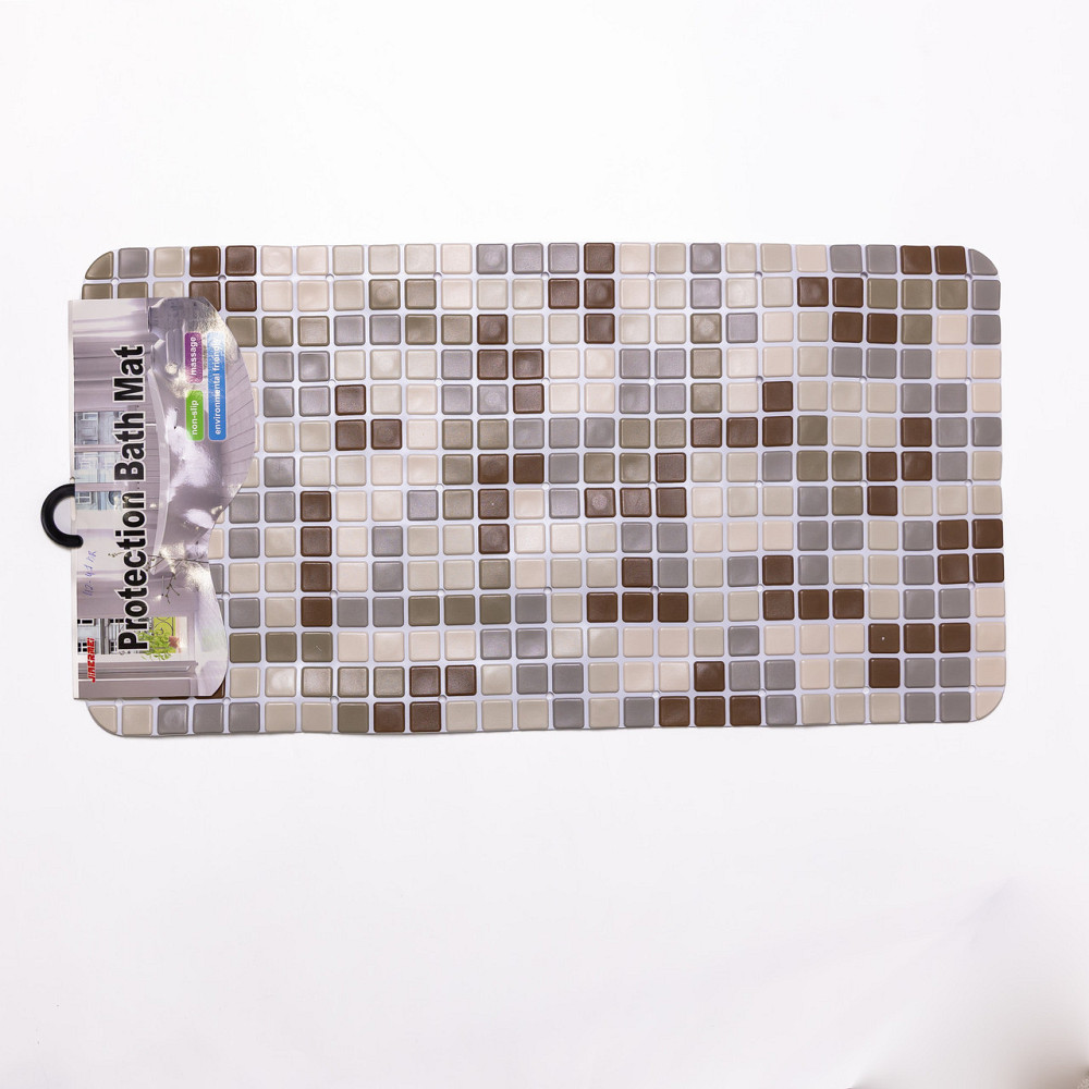 Антискользящий коврик на присосках для ванны и душа 65×35 (см) силиконовый Коричневый HP-42-47BR Киев - изображение 5