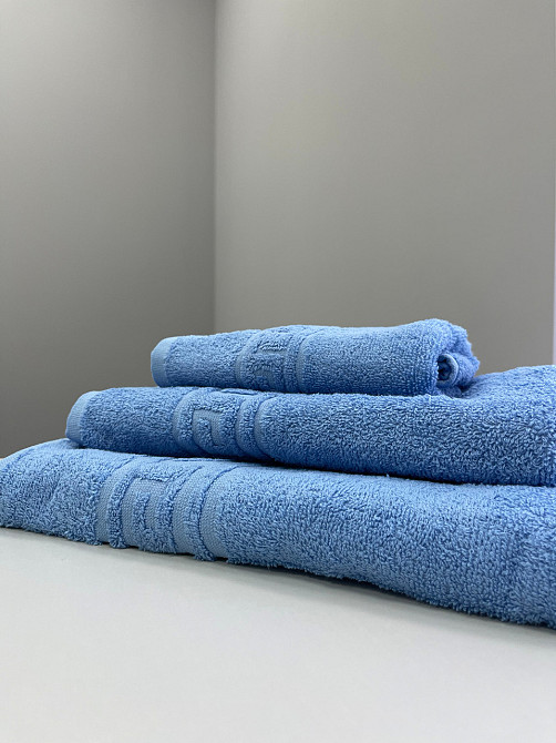 Махровое полотенце Ideal Textile Greek 33х60 см голубой (56860579) Черновцы - изображение 4