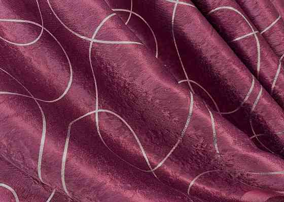 Комплект готовых штор VR-Textil Софт Лиана № 1920ш Малиновый 100х270 см 2 шт (31-988) Киев