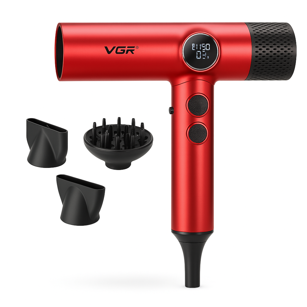 Фен з регулюванням температури для укладання, Фен з потужним мотором Електричний для укладання LF-52 Львів - фото 13