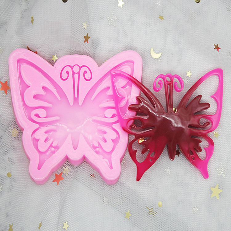 Молд силиконовый Бабочка 80 на 65 на 53 мм розовый Киев - изображение 10