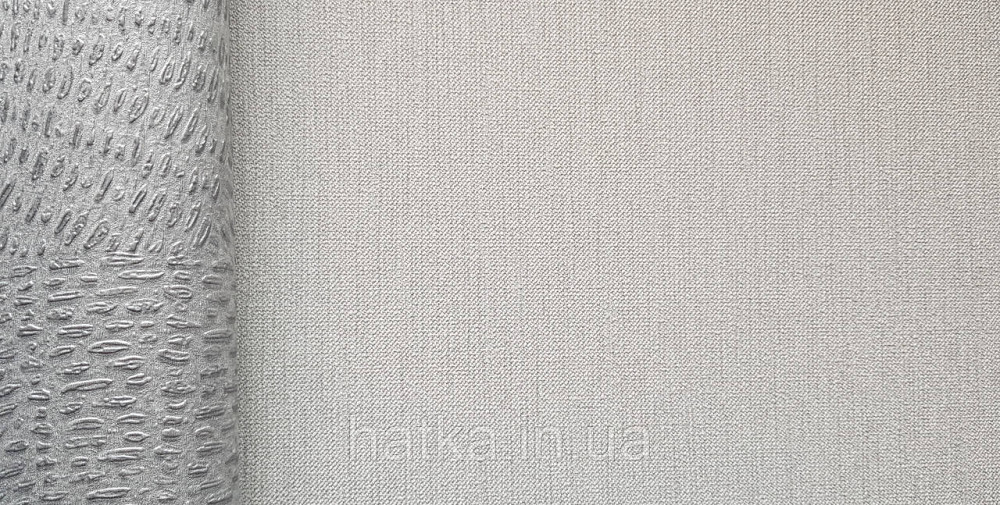 Обои виниловые на флизелиновой основе Rasch Ascona 1.06х10 однотонные структурные тонкая полоска серые Киев - изображение 3