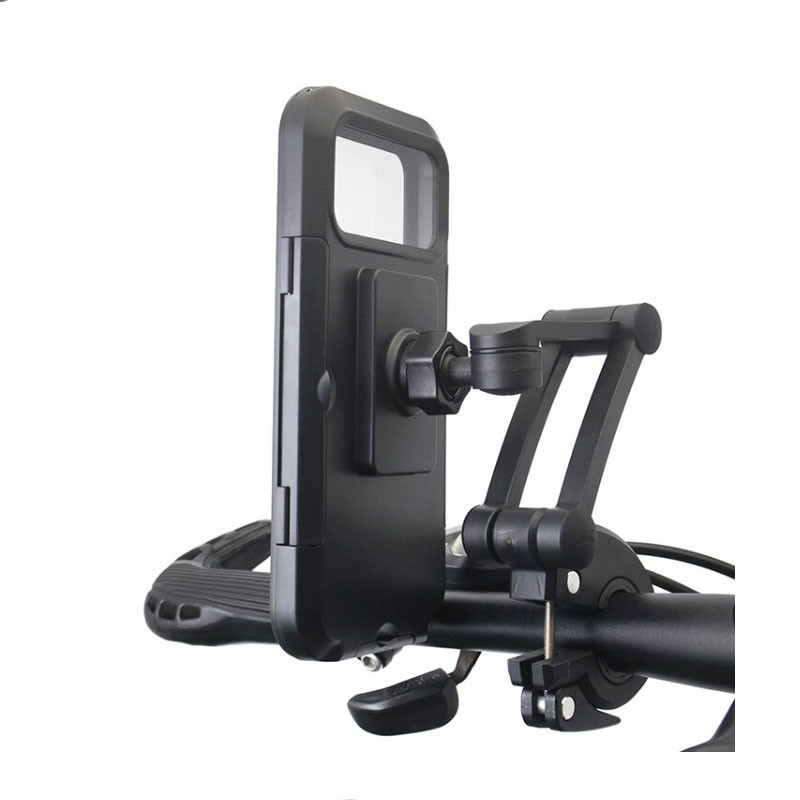 Водонепроницаемый мотоциклетный велосипедный держатель для телефона Feel Fit черный Бровары - изображение 2