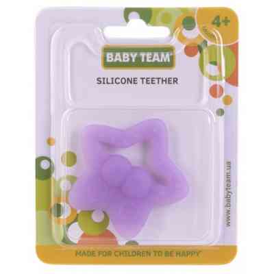 Прорезыватель Baby Team Морские жители звездочка (4008_фиолетовая_звездочка) Винница