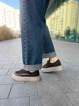 Кеди жіночі M.KRAFT коричневі шкіра+замша весна-осінь розмір 37-40 (21605) Київ