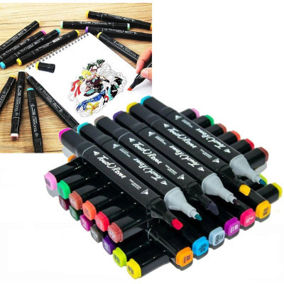 Художественный маркер Touch двухсторонних скетч маркеров 36 шт в чехле (XK-MRK-BG) Винница - изображение 6