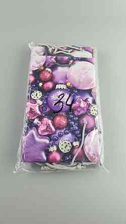 Новорічні пакети для подарунків, середній 17x26x8-034 (12 шт.) Харків