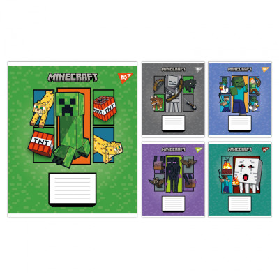 Зошит Yes Minecraft Arrows А5 24 аркушів лінія (768255) Вінниця - фото 1