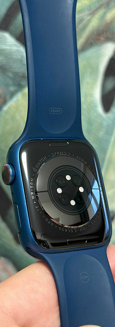 Смарт -Часы: Apple Watch Series 7 45mm. LTE+GPS 92%акб. Aluminium Case Abyss Blue. Киев - изображение 5