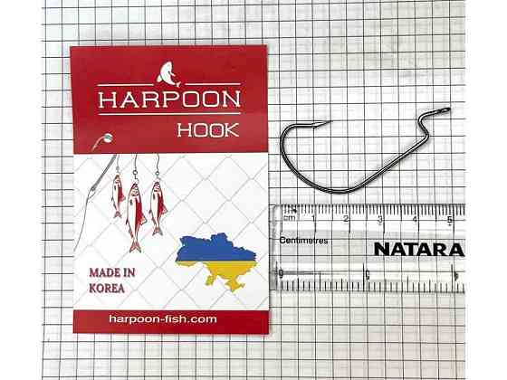 Гачок офсетний 5/0 (3шт/уп) ТМ HARPOON Київ