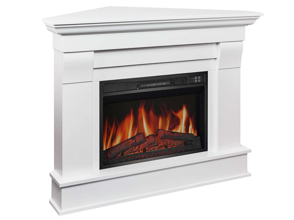 Камінокомплект кутовий ArtiFlame Albion Corner AF23S білий з обігрівом і звуком горіння вогню Львів - фото 1