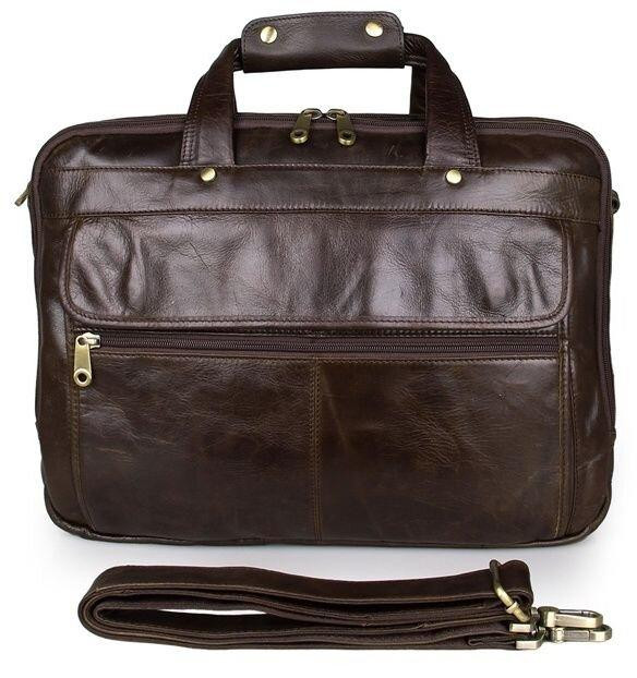 Сумка мужская Vintage 14247 для ноутбука с диагональю 15.6 дюйма Коричневая Киев - изображение 5