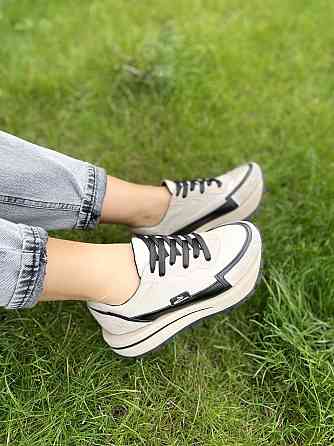 Olli Кроссовки женские OLLI кофе натуральная кожа весна-осень размеры 36-39 (4782) Коломыя