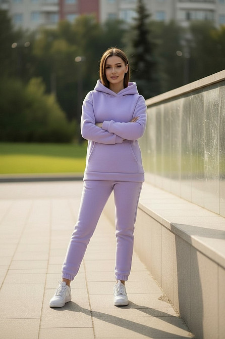 Теплий костюм жіночий Бузковий L/XL Харків - фото 3