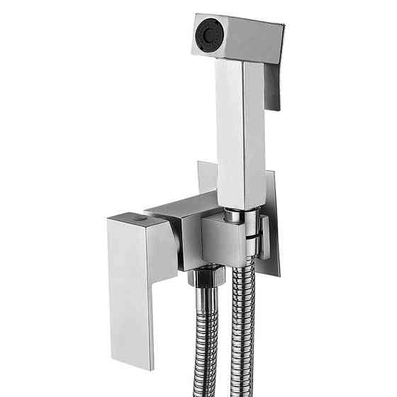 Змішувач для гігієнічного душу Zerix KUB-333 (з лійкою) з нерж.сталі SUS304 (ZX4860) Чернівці