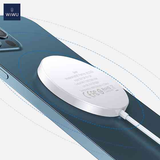 Бездротовий зарядний пристрій WIWU Wi-W009 Magnetic Wirless White Одеса