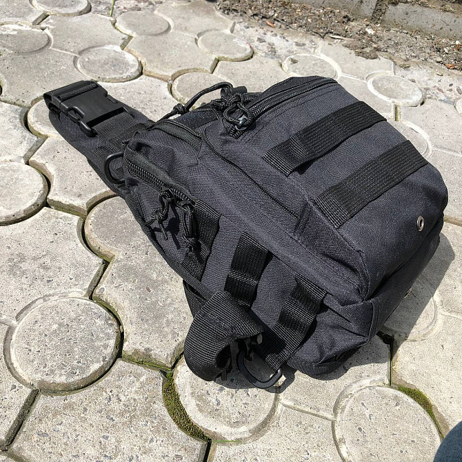 Чоловіча армійська сумка, Сумка кобура наплічна, Сумка чоловіча тактична, Чоловіча BJ-552 сумка кроссбоді Київ - фото 7