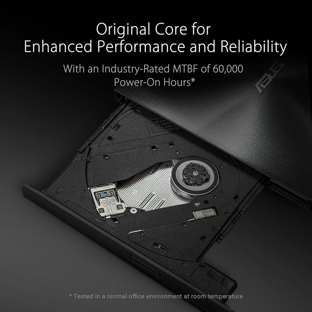 Внешний DVD-привод Asus ZenDrive USB 2.0 совместим с USB-C чтение 8x запись 10x черный Киев - изображение 4