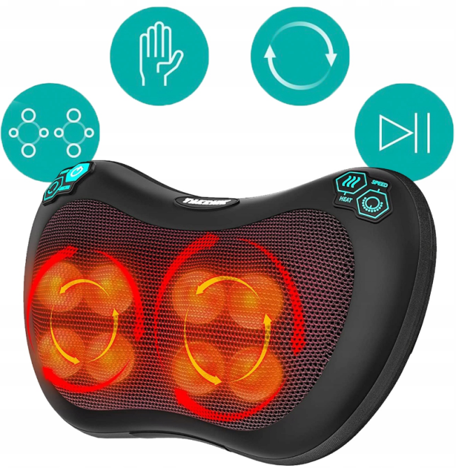 Масажна подушка для шиї, плечей і спини 30Вт MalTec (Польща) Київ - фото 7