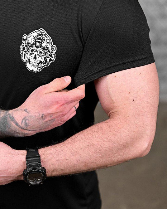 Футболка Воїн чорна ДЛ7220 Одеса - фото 5