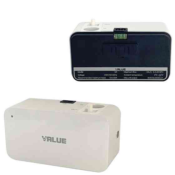 Дренажний насос VALUE M1 для кондиціонера — малошумна міні-помпа для відведення конденсату, продуктивність 40 л/год Київ