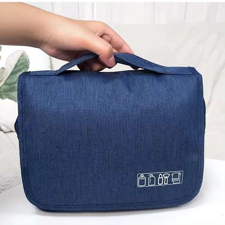 Косметичка с подвесным крючком дорожная для ванной, синяя Каменец-Подольский - изображение 6