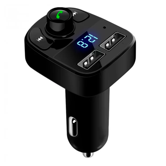 ФМ-трансмітер з Bluetooth, CAR X8 BT, з 2-ма USB / Автомобільний FM модулятор з підсвіткою Київ