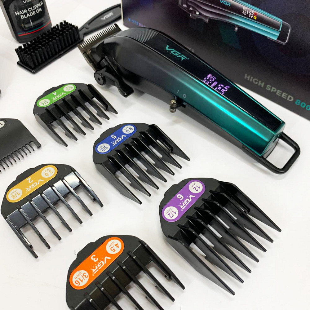 Машина для стрижки в домашніх умовах, Тример з насадками різної довжини, Чоловічий тример для окантовки HG-81 Львів - фото 10