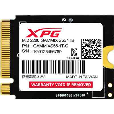 Накопитель SSD M.2 2230 1TB GAMMIX S55 ADATA (SGAMMIXS55-1T-C) Винница