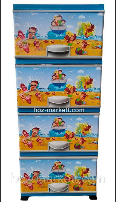 Комод пластиковый для мальчиков 