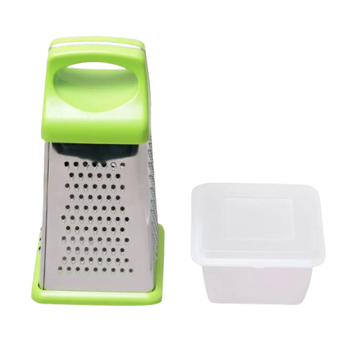 Терка 22см (4 типи лез) з контейнером нержавіюча сталь 7202 KAMILLE Житомир - изображение 1