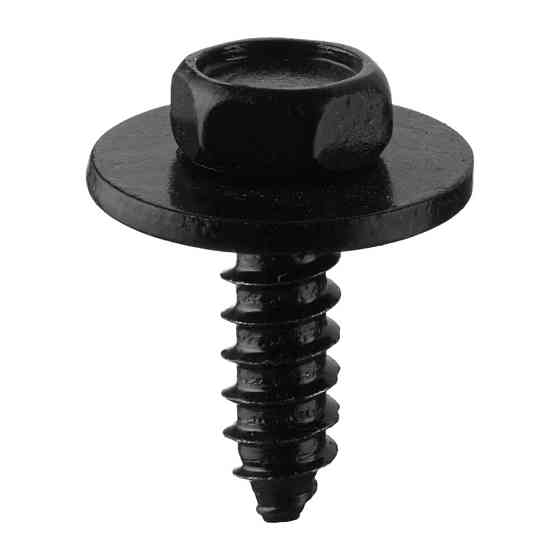 Саморізи, Під ключ Із шайбою, Чорний, Метал, Розміри (мм): T-14.9 T1-8 F-4.7 H-18.7 H1-13.6. Марка автомобіля: Київ