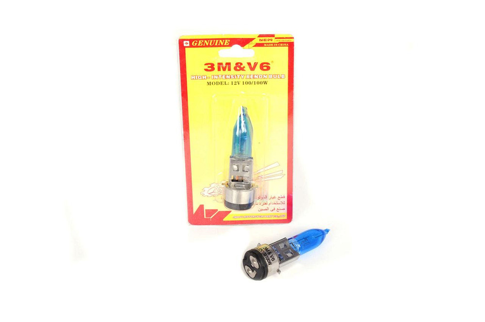 Лампа BA20D (2 вуса) 12V 35W/35W (супер біла) (блістер) 3MV6 Мукачево - фото 1