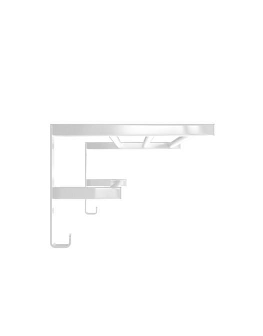 Полка для полотенец настенная HF Sheffield 520x256 white mat Киев - изображение 3