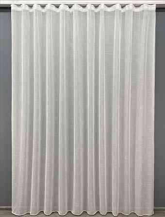 Тюль VR-Textil 1211т Івонна Льон Молочний з золотистим вкрапленням 300х270 см (43-064) Київ