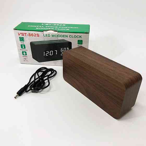 Clock електронні настільні VST-862S-4, Практичний електронний годинник, Розумний MF-930 настільний годинник Київ