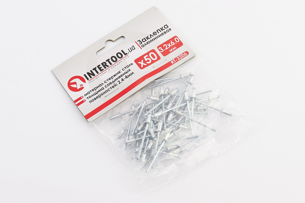 Заклепки алюмінієві 3,2х6мм к-кт 50шт RT-3206 Київ - фото 2