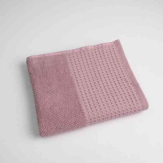 Рушник махровий Вафельний Бордюр GM Textile 40х70см 450г/м2 (Пудра) Суми