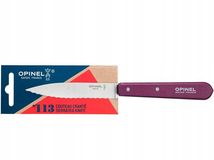 Кухонний Ніж зубчастий Opinel No.113 "Serrated" (001919) Нержавіюча сталь Нововолинськ - фото 4