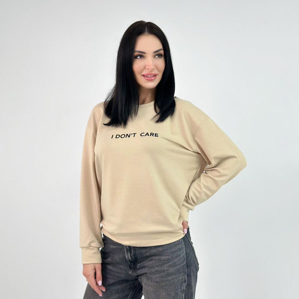 Женский свитшот из двунитки I don`t care батал Киев - изображение 6