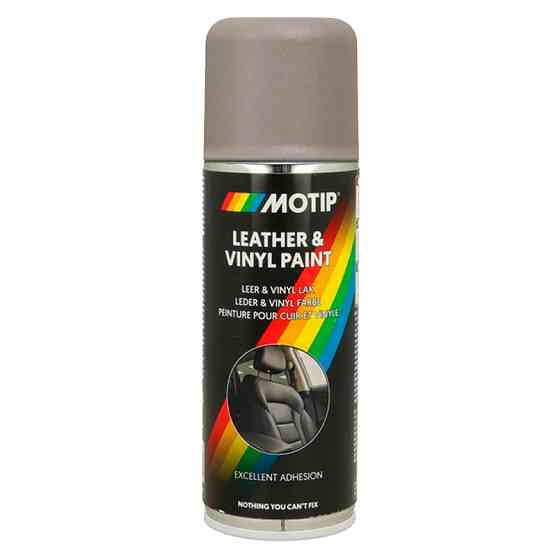 Краска для кожи и винила Motip Leather & Vinyl Paint бежево-серая аэрозоль 200мл Львов