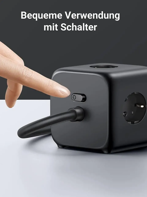 Мережевий зарядний пристрій UGREEN CD268 65W DigiNest Cube (2C2A) (UGR-60113) Київ - фото 3