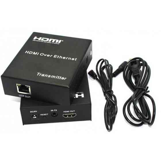 Подовжувач HDMI по кабелю UTP до 120м з БЖ 3D, (RX/TX) (S0614) Киев