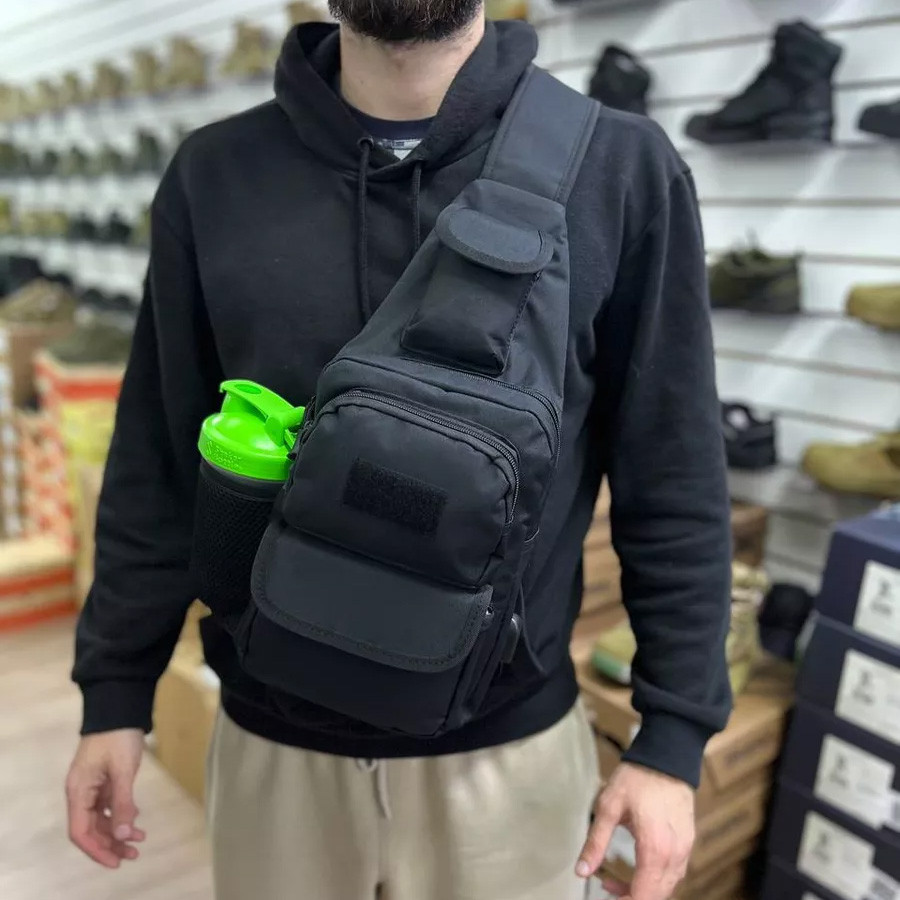 Сумка кобура наплічна, Сумка слінг для чоловіків Чоловіча крос-боді сasual KG-64 Львів - фото 12