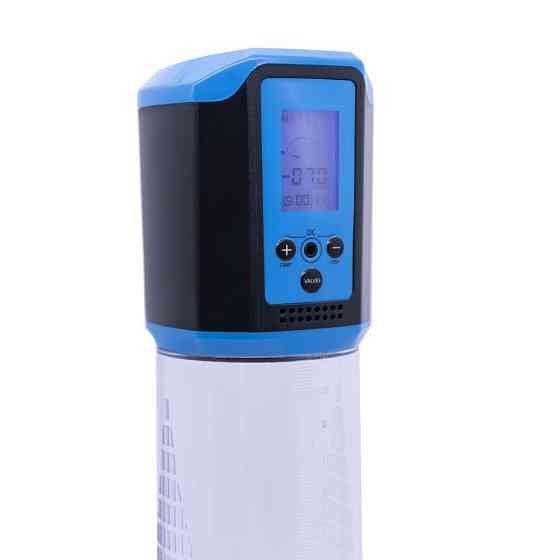 Автоматична вакуумна помпа Men Powerup Passion Pump Blue, LED-табло, перезаряджувана, 8 режимів Sex Aura Київ