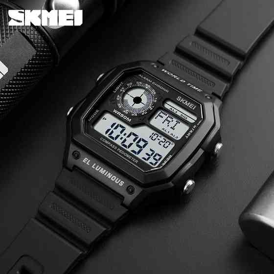 Чоловічий спортивний наручний годинник Skmei 1299 Чорний Вінниця
