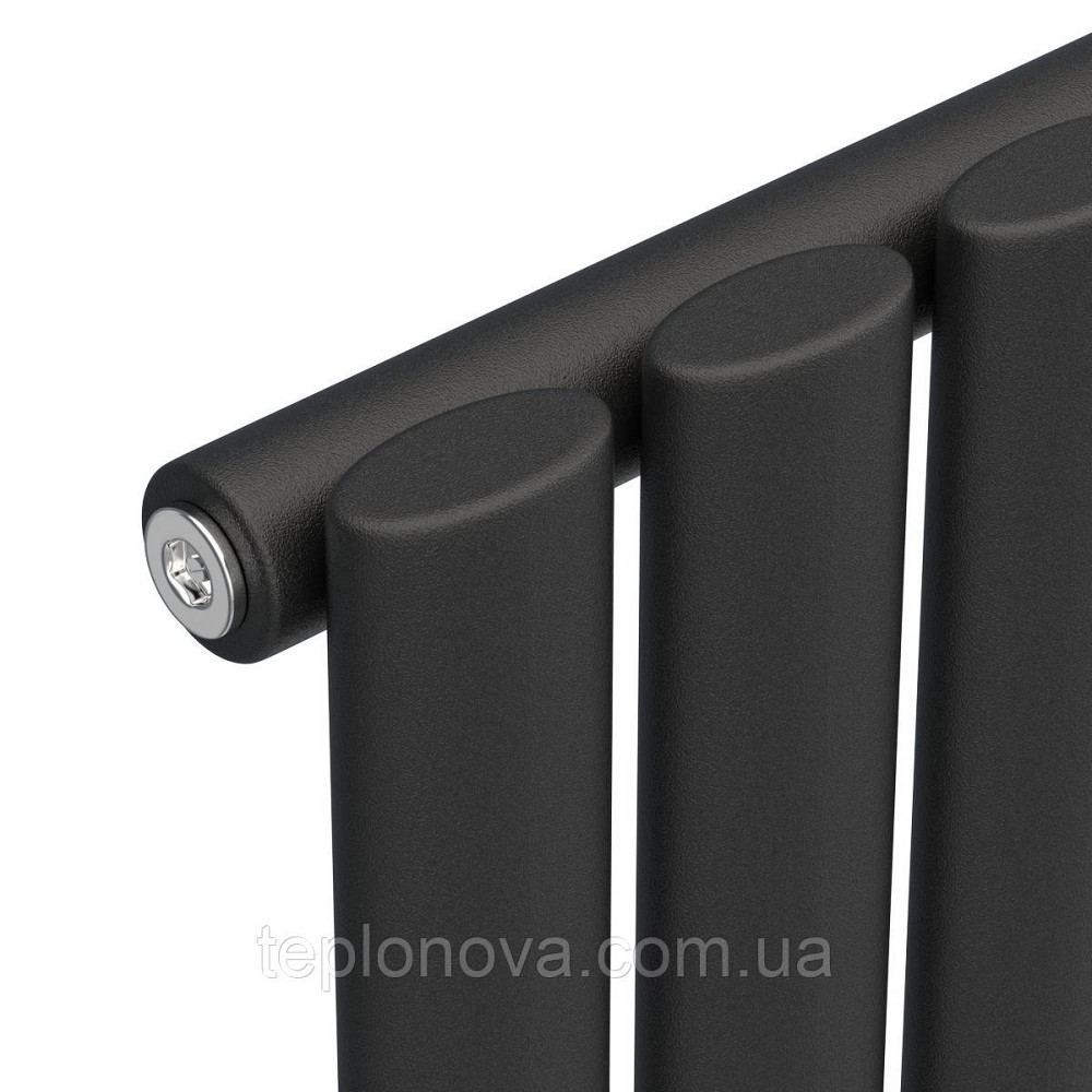Вертикальный радиатор Ellipse 480х1800-8, anticor, черный муар Черновцы - изображение 3