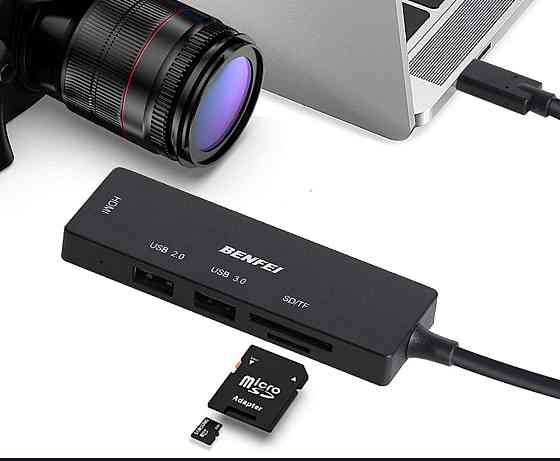 Концентратор картридер Benfei USB-C Hub Луцьк