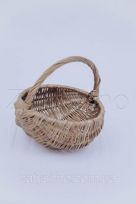 Кошик маленький для Великодня | плетений великодній кошик із лози Київ - фото 2